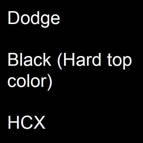 Dodge, Black (Hard top color), HCX.